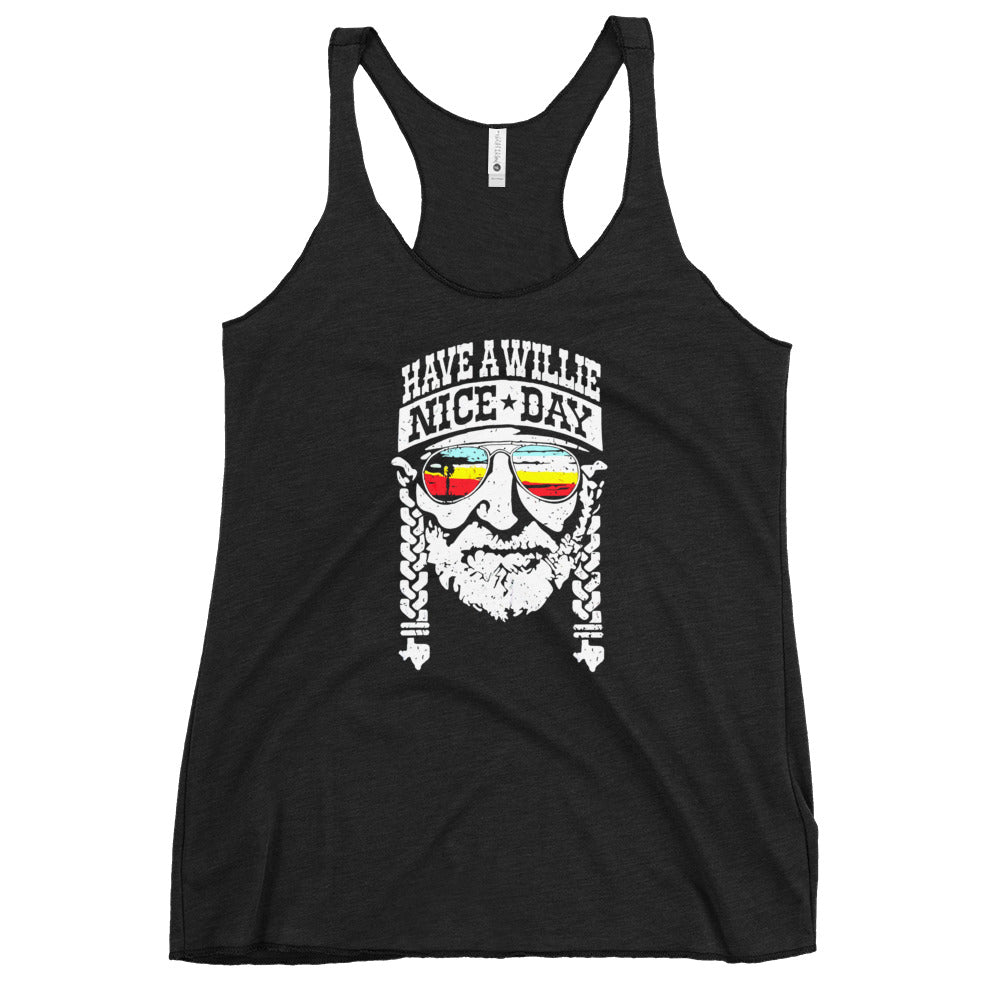 Have a Willie Nice Day - Women's Racerback Tank