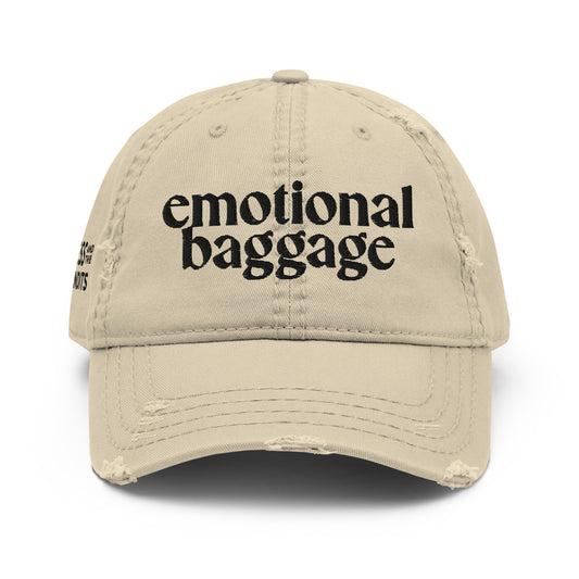 Distressed Emotional Baggage Dad Hat