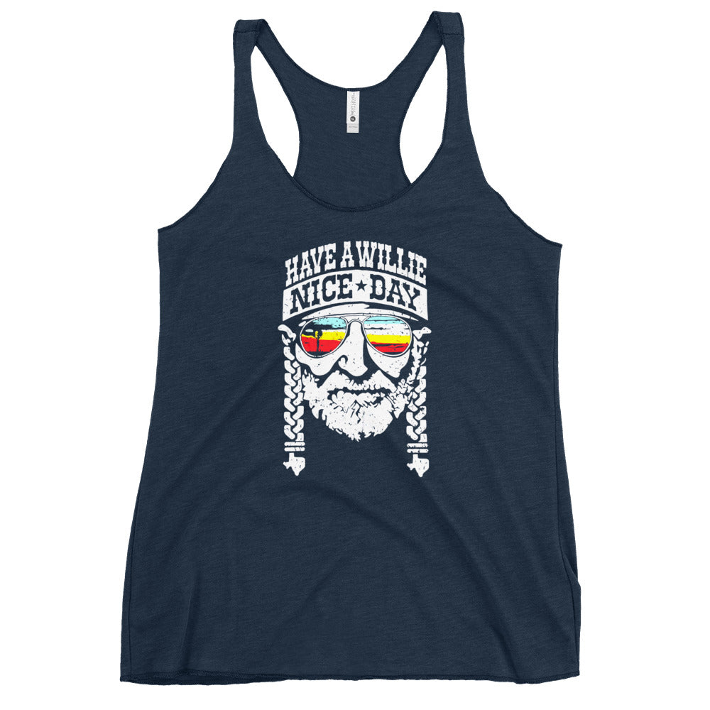 Have a Willie Nice Day - Women's Racerback Tank