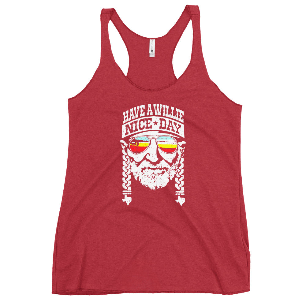 Have a Willie Nice Day - Women's Racerback Tank