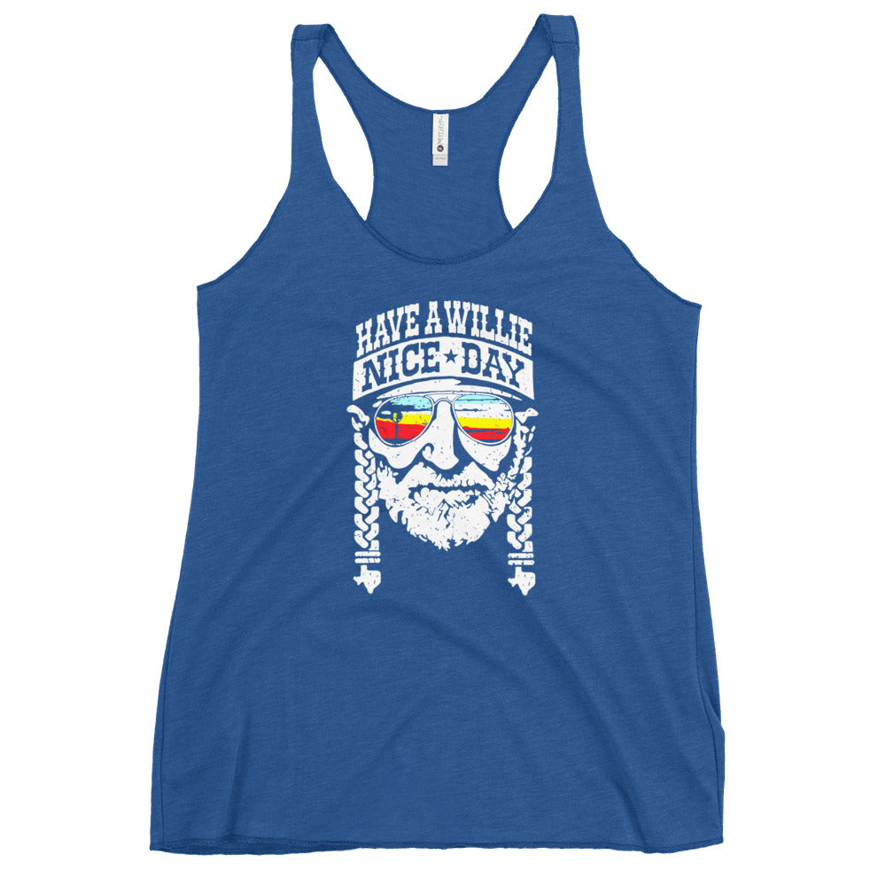 Have a Willie Nice Day - Women's Racerback Tank