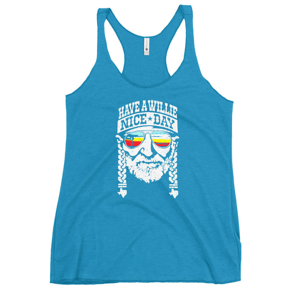Have a Willie Nice Day - Women's Racerback Tank